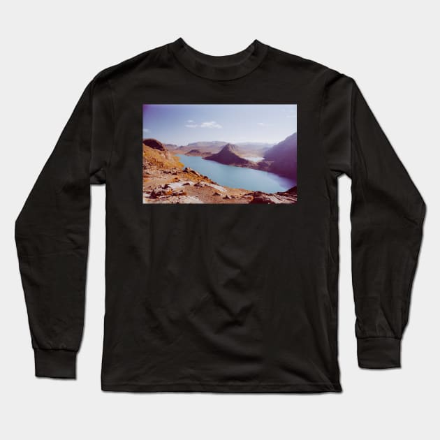 Norway - Lake in Jotunheimen National Park Shot on Film Long Sleeve T-Shirt by visualspectrum